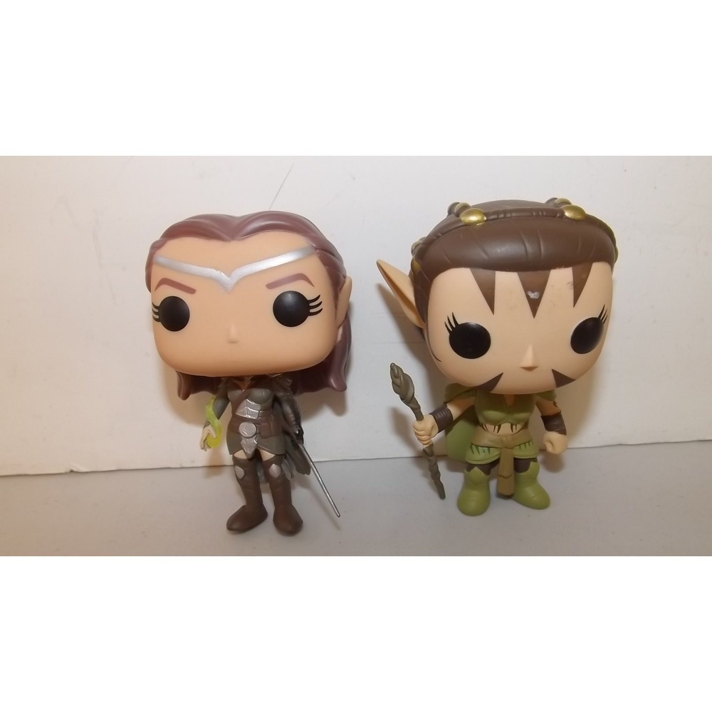 Pair of Funko Elder Scrolls Elf Figures  - Se Description for Details